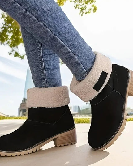 Libiyi seniors' chunky heel winter boots - Libiyi