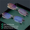 Sapphire High Hardness Anti Blue Light Intelligent Dual Focus Reading Glasses - Libiyi