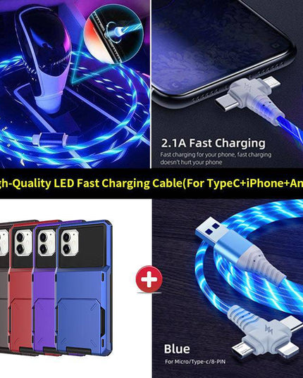 Travel Wallet Folder Card Slot Holder Case For iPhone - Libiyi
