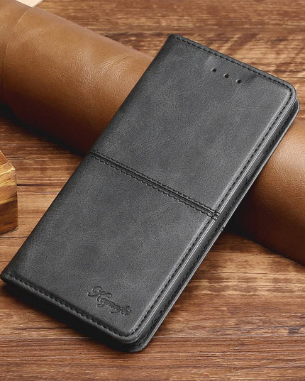 TPU + PU Leather Phone Cover Case for Samsung A50 - Libiyi