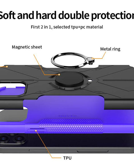 Robot 3 in 1 Heavy Duty Defender Case For iPhone 12 Series - Libiyi