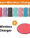 light purple / S21 Ultra 5G / Case+Wireless Charger