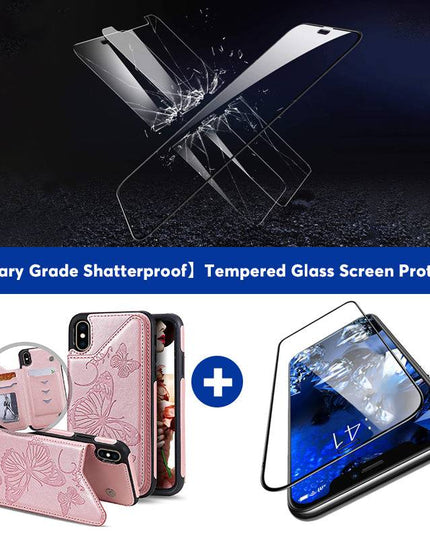 New Luxury Embossing Wallet Cover For iPhone X/Xs-Fast Delivery - Libiyi