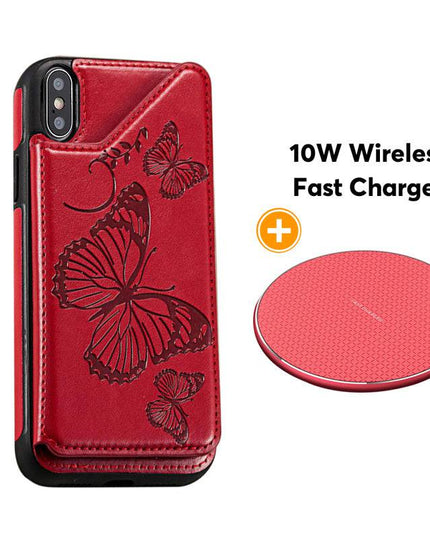 New Luxury Embossing Wallet Cover For iPhone X/Xs-Fast Delivery - Libiyi
