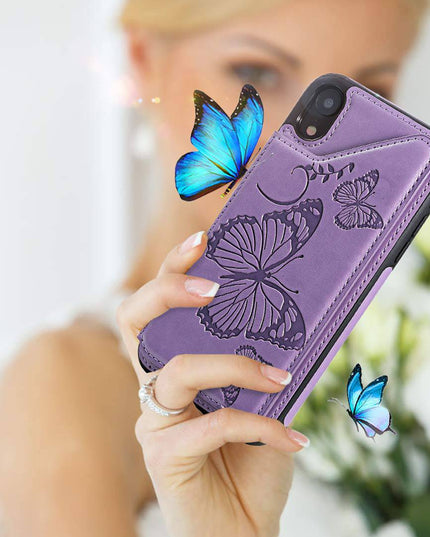 New Luxury Embossing Wallet Cover For iPhone XR-Fast Delivery - Libiyi