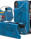 Bleu / Pour iPhone XS Max / Cas seulement