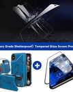 Bleu / Pour iPhone XS Max / Avec protecteur d'écran