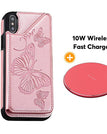 Or rose / Pour iPhone XS Max / Avec chargeur sans fil
