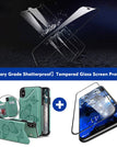 Vert / Pour iPhone XS Max / Avec protecteur d'écran
