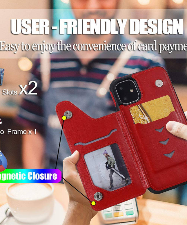 2022  New Luxury Embossing Wallet Cover For iPhone 12 Series - Libiyi