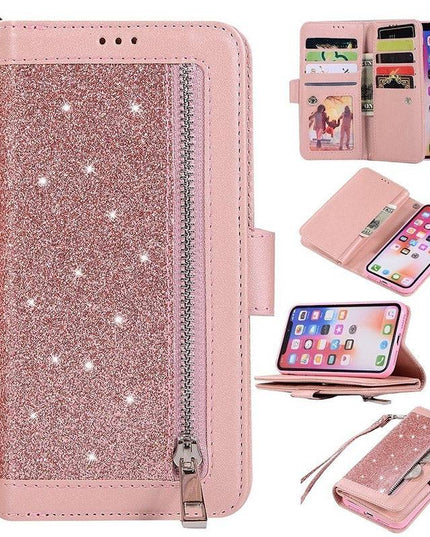 Bling Wallet Case with Wrist Strap for iPhone 12 Series - Libiyi