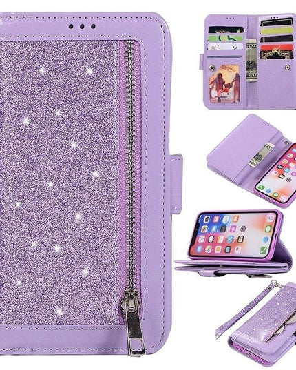 Bling Wallet Case with Wrist Strap for iPhone 12 Series - Libiyi
