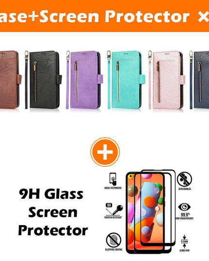 Detachable Flip Folio Zipper Purse Phone Case for iPhone 13 Series - Libiyi
