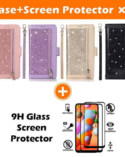 Samsung Note 20 Series Bling Wallet Case with Wrist Strap - Libiyi