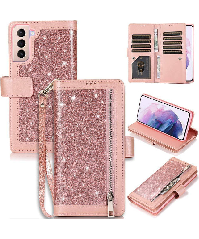 Bling Wallet Leather Case for Samsung S21 - Keilini