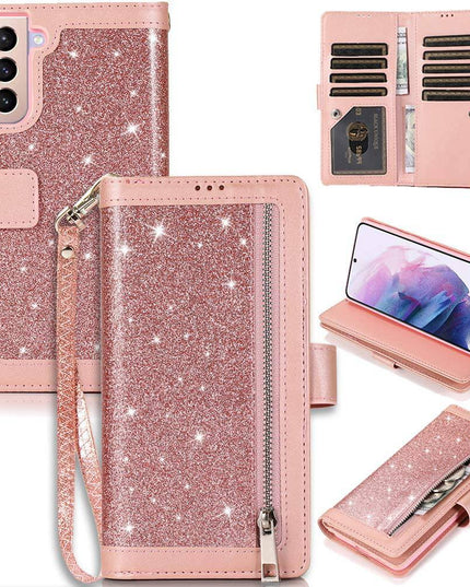 Bling Wallet Leather Case for Samsung S21 - Libiyi
