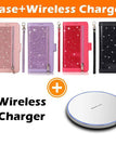 rose gold / S21 Ultra / Case+Wireless Charger