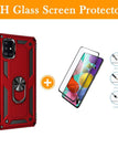 Red / A71(4G) / With Screen Protector
