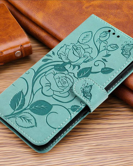 3D Embossed Rose Wallet Case For Samsung A32(5G) - Libiyi