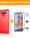 Red / LG K51 / With Screen Protector