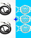 White / 3PCS / With Lanyards(2Pcs)